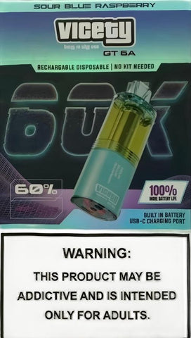 VICETY GT6A 60K puffs No KIT needed--Strawberry Banana